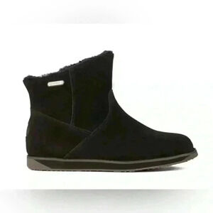 EMU‎ Australia Womens Sz 7 Tasman Black Sheepskin Snow Winter Boots Waterproof